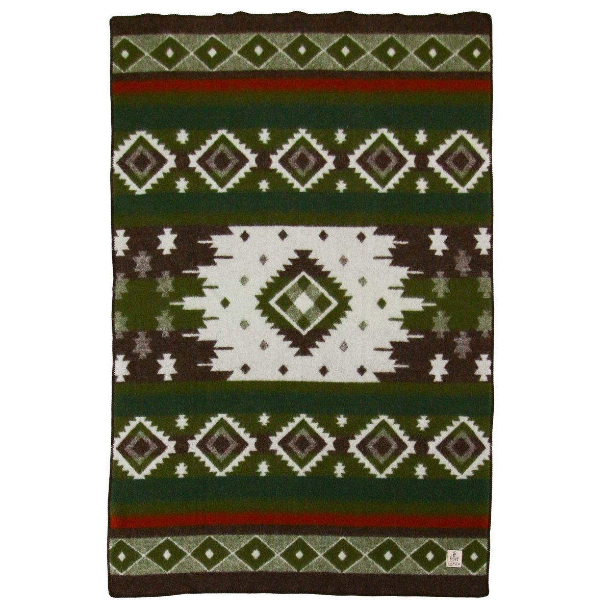 Corner detail of the Tribe throw showing pattern and edge